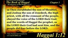 Haggai Complete | Bible Book 37 | The Holy Bible | KJV HD Audio Text Read Along