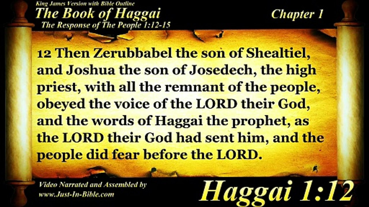 Haggai Complete | Bible Book 37 | The Holy Bible | KJV HD Audio Text Read Along