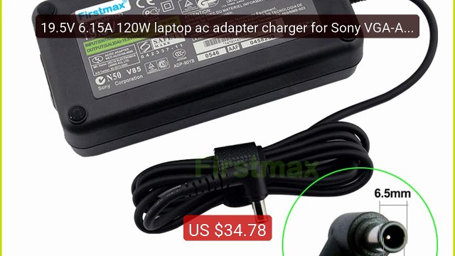 19.5V 6.15A 120W laptop ac adapter charger for Sony VGA-AC1... Top Pick 2026 | Unbeatable Price!