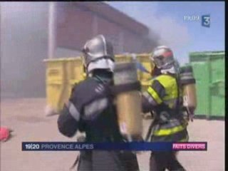 Feu d'entrepôt d'Arles - 13/06/2008 -