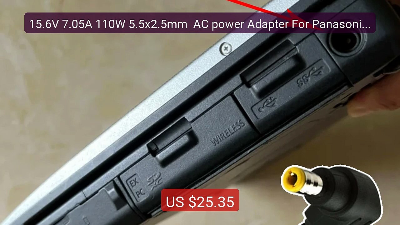 15.6V 7.05A 110W 5.5x2.5mm  AC power Adapter For Panasonic Tou... -- Hot Deal 2026 | Limited Offer!