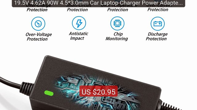 19.5V 4.62A 90W 4.5*3.0mm Car Laptop Charger Power Adapter for... Best Buy 2026 | Great Quality!