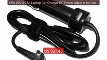 65W 20V 3.25A Laptop Car Charger DC Power Adapter for Lenovo ideapa... -- Top Rated 2026 | Buy Now!