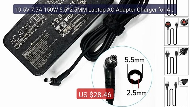 19.5V 7.7A 150W 5.5*2.5MM Laptop AC Adapter Charger for Asus ROG S... Best Deal 2026 | Shop Now!