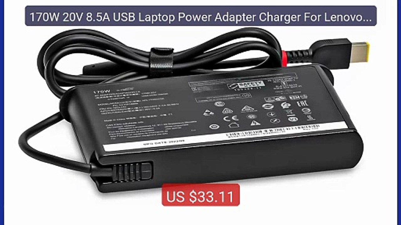 170W 20V 8.5A USB Laptop Power Adapter Charger For Lenovo T... -- Top Pick 2026 | Unbeatable Price!