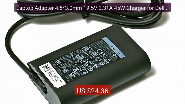 Laptop Adapter 4.5*3.0mm 19.5V 2.31A 45W Charger for Dell LA45... Hot Deal 2026 | Limited Offer!