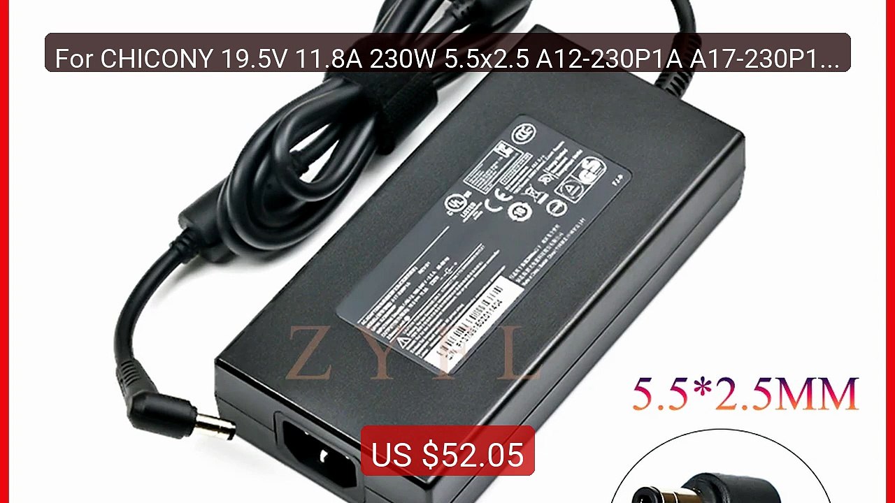 For CHICONY 19.5V 11.8A 230W 5.5x2.5 A12-230P1A A17-230P1A ... -- Top Pick 2026 | Unbeatable Price!
