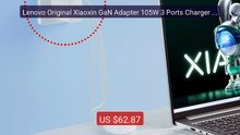 Lenovo Original Xiaoxin GaN Adapter 105W 3 Ports Charger TypeC... -- Best Buy 2026 | Great Quality!