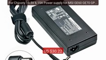 For Chicony 19.5V 6.15A Power supply for MSI GE60 GE70 GP60 P... -- Amazing Value 2026 | Must Have!