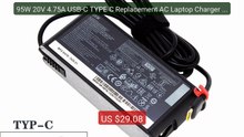 95W 20V 4.75A USB-C TYPE C Replacement AC Laptop Charger Adapter Fo... -- Top Rated 2026 | Buy Now!
