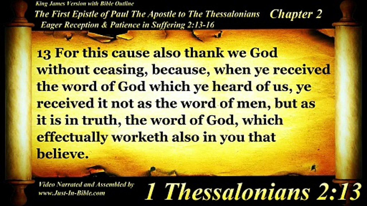 1 Thessalonians Complete | Bible Book 52 | The Holy Bible | KJV HD Audio Video Read Along