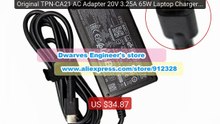 Original TPN-CA21 AC Adapter 20V 3.25A 65W Laptop Charger for... -- Amazing Value 2026 | Must Have!