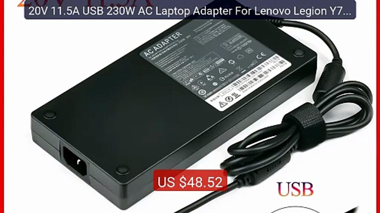 20V 11.5A USB 230W AC Laptop Adapter For Lenovo Legion Y740... -- Top Pick 2026 | Unbeatable Price!