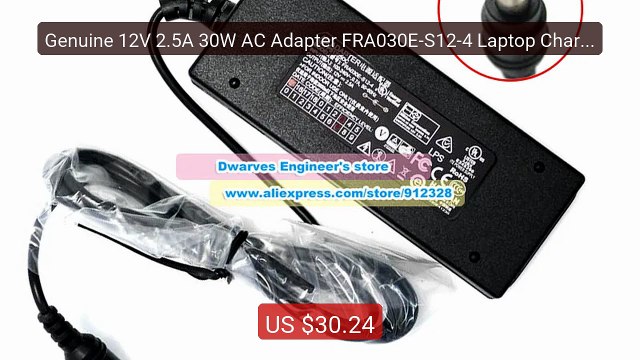 Genuine 12V 2.5A 30W AC Adapter FRA030E-S12-4 Laptop Charger for HA... Top Rated 2026 | Buy Now!