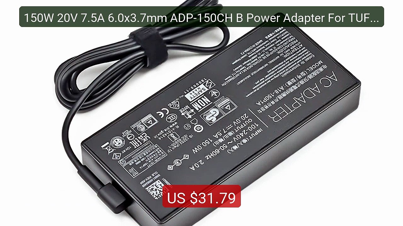 150W 20V 7.5A 6.0x3.7mm ADP-150CH B Power Adapter For TUF Gaming F... -- Best Deal 2026 | Shop Now!
