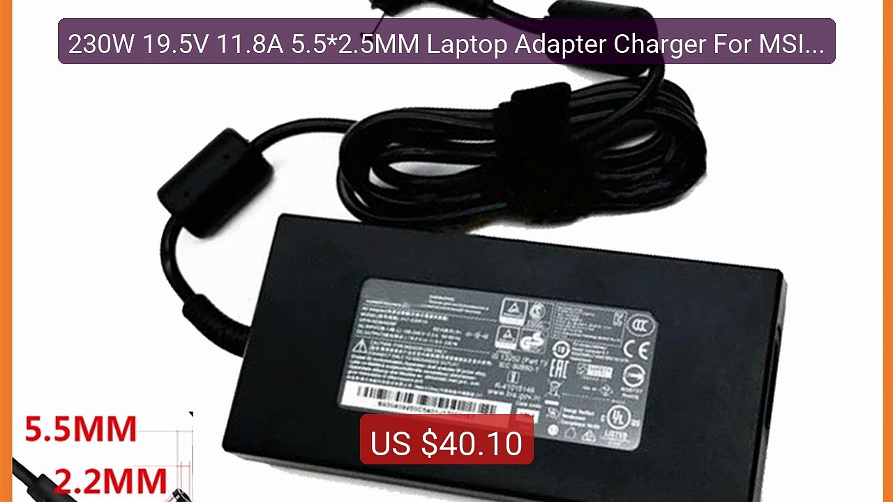 230W 19.5V 11.8A 5.5*2.5MM Laptop Adapter Charger For MSI A12-... -- Hot Deal 2026 | Limited Offer!