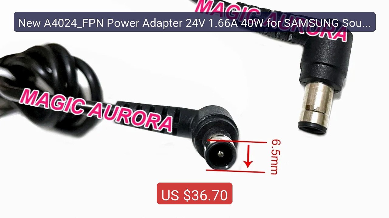 New A4024_FPN Power Adapter 24V 1.66A 40W for SAMSUNG Sound... -- Top Pick 2026 | Unbeatable Price!