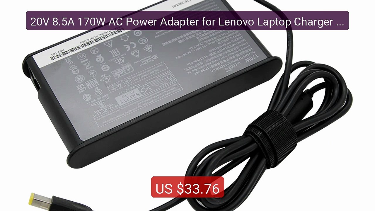 20V 8.5A 170W AC Power Adapter for Lenovo Laptop Charger Legi... -- Amazing Value 2026 | Must Have!
