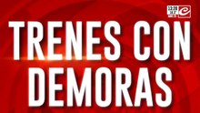Trenes con demoras: vuelta a casa complicada