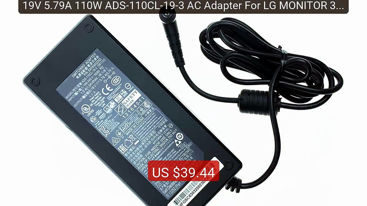 19V 5.79A 110W ADS-110CL-19-3 AC Adapter For LG MONITOR 34U... -- Top Pick 2026 | Unbeatable Price!