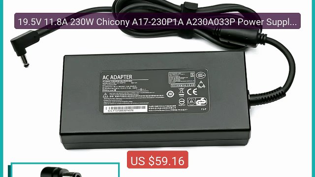 19.5V 11.8A 230W Chicony A17-230P1A A230A033P Power Supply AC ... Hot Deal 2026 | Limited Offer!