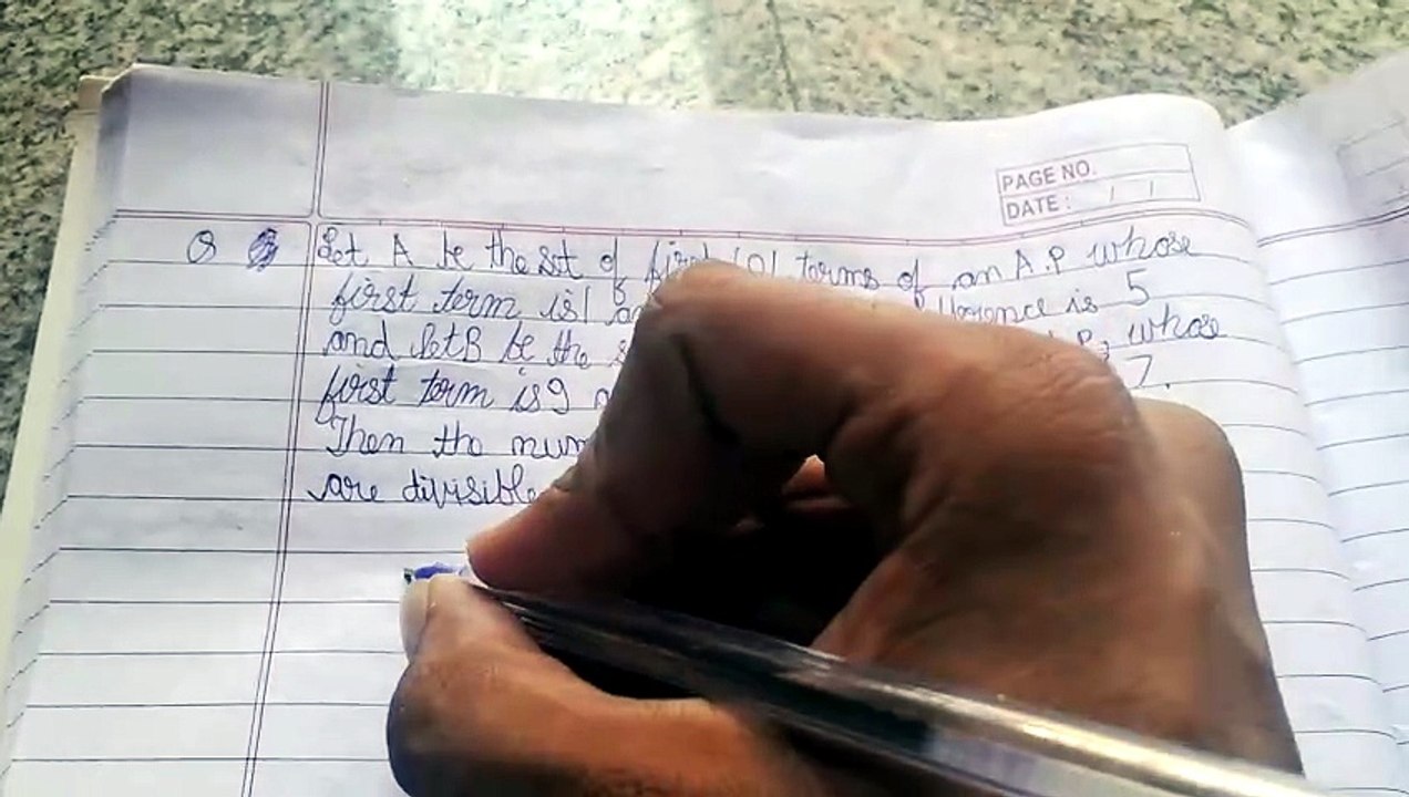 Let A be the set of first 101 terms of an A.P whose first term is 1 and the common difference is 5 and let B be the set of first 71 terms of an A.P whose first term is 9 and the common difference is 7. Then the number of elements , which are divisible by