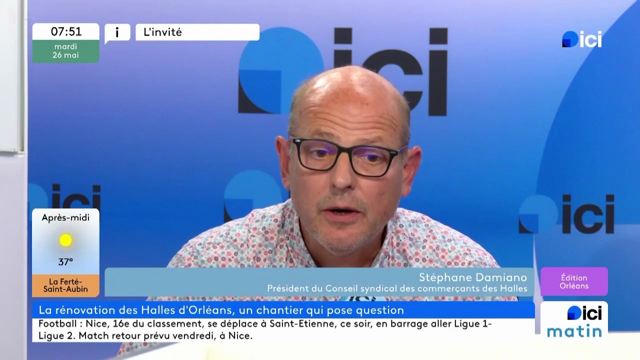 L'invité d'ici Matin, ici Orléans : Stéphane Damiano