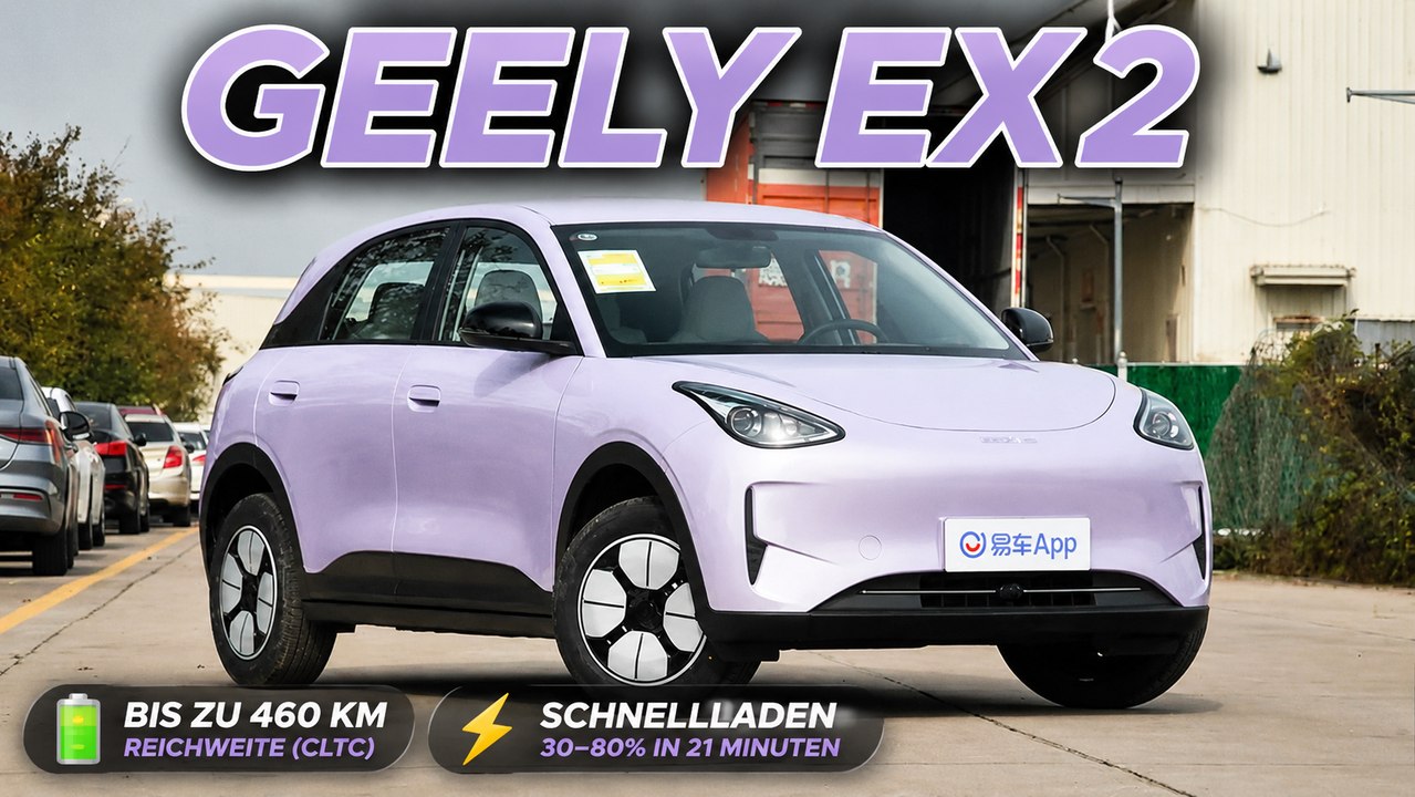 2027 Geely EX2 Facelift startet: Mehr Technik und neue Akku-Versionen