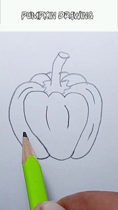 How to draw a pumpkin
