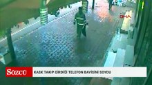 Kask takıp girdiği telefon bayisini soydu