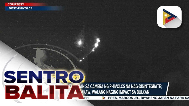 Isang meteor, nag-disintegrate malapit sa Bulkang Mayon; higit 1,800 na magsasaka sa Albay, nakatanggap ng tulong sa ilalim ng Presidential Assistance to Farmers and Fisherfolks Program | ulat ni JM Olarte - Radyo Pilipinas - Albay