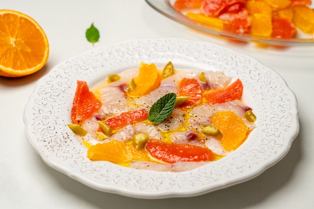 Carpaccio de lubina