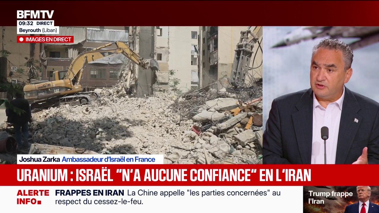 Guerre au Moyen-Orient: Joshua Zarka, ambassadeur d’Israël en France, souhaite “qu’il n'y ait aucune force du Hezbollah au sud du fleuve Litani”