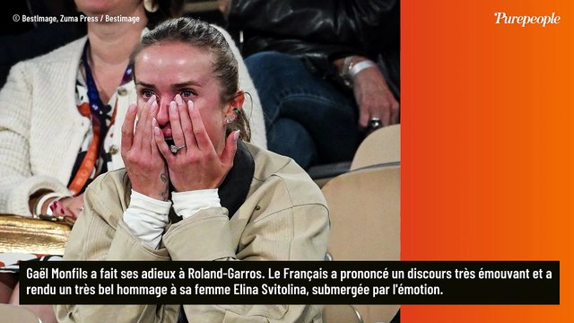 Gaël Monfils dit au revoir à Roland-Garros : sa femme Elina Svitolina ne peut se contenir lors de son discours