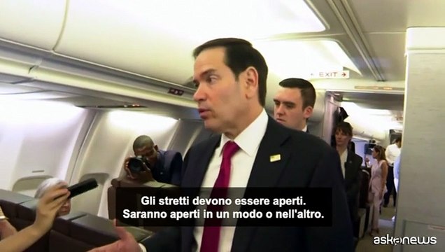 Hormuz, Rubio: stretto deve essere aperto in un modo o nell'altro