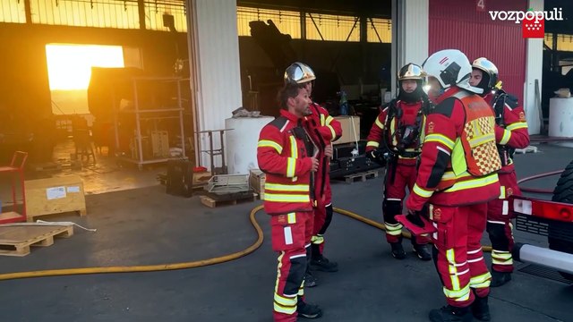 Un incendio en una nave de Loeches deja importantes destrozos sin causar heridos