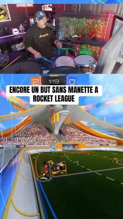 J’ai remplacé la manette par une batterie sur Rocket League… 🥁🎮Et le pire ? C’est que j’arrive quand même à mettre un vrai but 😭Qui aurait cru qu’on pouvait jouer à Rocket League en mode batteur ?