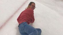 Ice Skating Fail, Taryn Terrell falls hard and hilariously when she tries ice skates