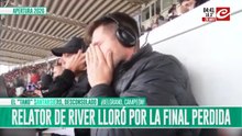 Relator de River rompe en llanto tras la derrota ante Belgrano