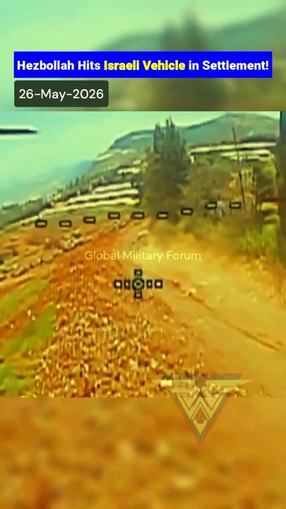 Hezbollah Ababil FPV Drone Strikes IDF Truck Inside Israel
