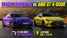 Mercedes-AMG GT 4-Door gegen Porsche Taycan Turbo GT Weissach