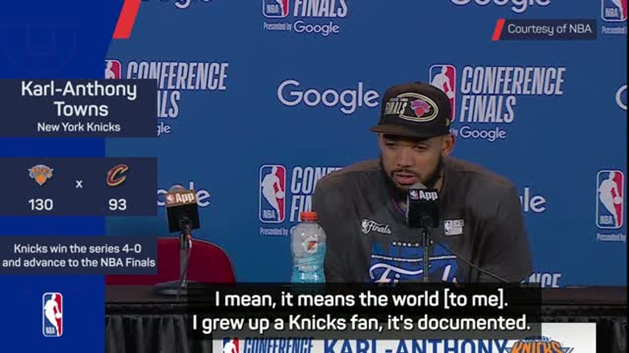 Boyhood Knicks fan Towns thrilled to get to NBA Finals