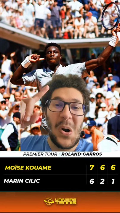 MOÏSE KOUAME REMPORTE SON PREMIER MATCH À ROLAND GARROS !
