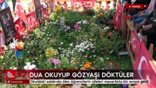 Kahramanmaraş'ta okuldaki saldırıda ölen öğrencilerin aileleri mezarlıkta bir araya geldi