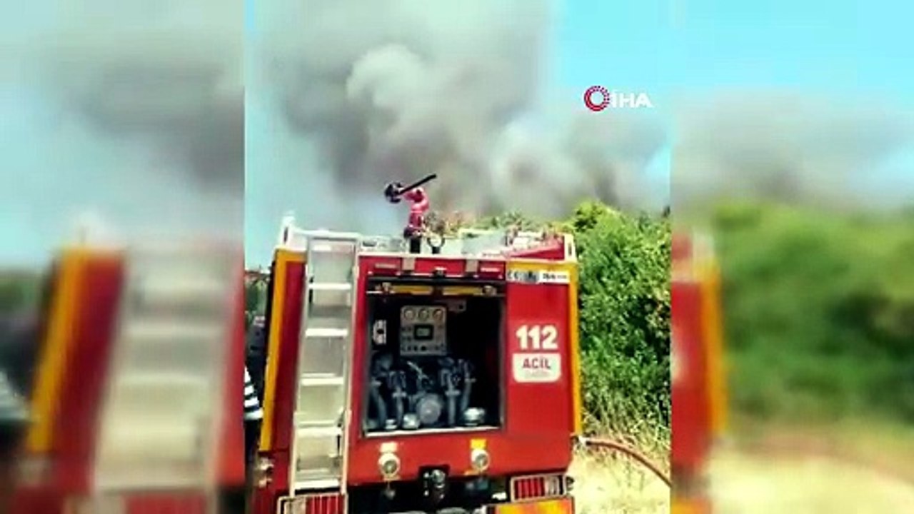 Yaşlı çiftin yaşadığı konteyner yandı