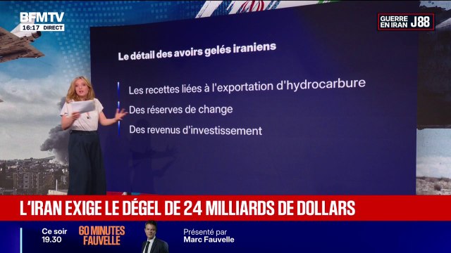 L'Iran cherche à obtenir, dans le cadre des négociations avec les Etats-Unis, le déblocage de 24 milliards de dollars de fonds gelés à l'étranger