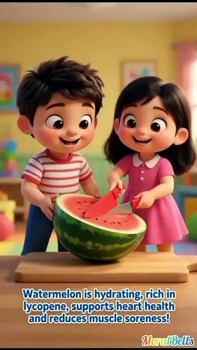 👉 "Watermelon Fruit for Kids 🍉 | Learn Watermelon Name & Colour | Fruits Learning Shorts"