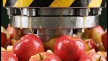 Hydraulic Press Crushing Apples #foryou #trending #crushingvideo #fypシ゚viral #hydrolicpress @No Name ❤️‍😭👀