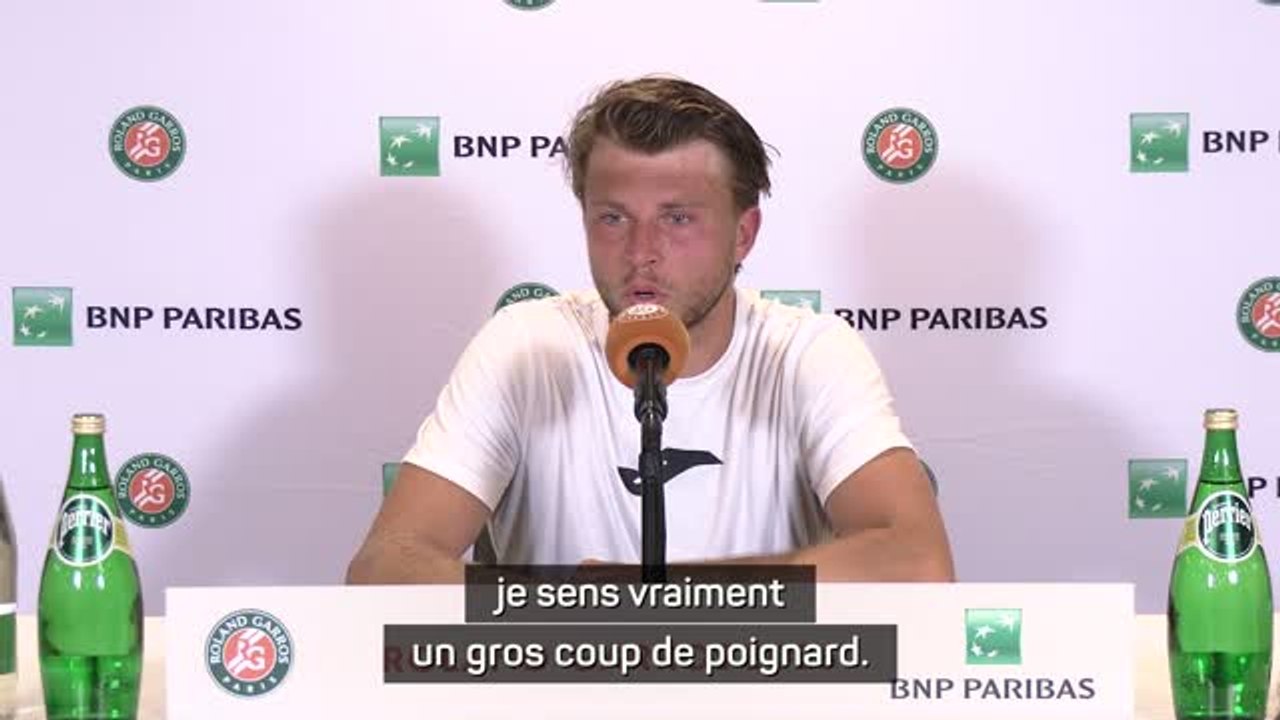 Roland-Garros - Müller a dû abandonner après avoir senti "un gros coup de poignard" au mollet