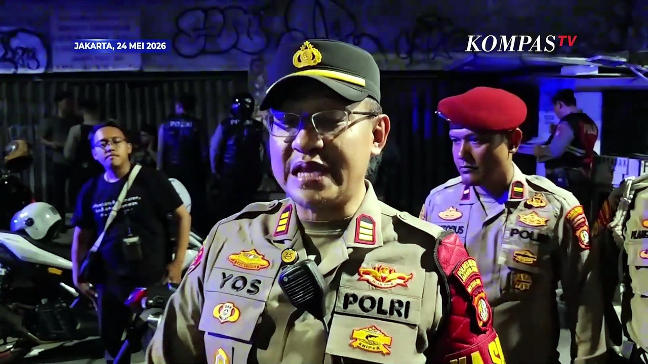 Detik-detik Pengendara Mabuk Tabrak Polisi saat Razia di Kawasan Gambir